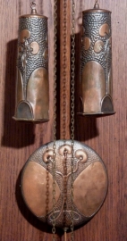 Jugendstil staandhorloge gemerkt en genummerd Lenzkirch ca. 1907 (No.9494)