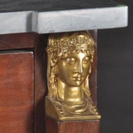 Antieke kast / Empire commode Frankrijk ca. 1810 Verguld brons beslag (No.806945)