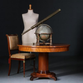 Antieke tafel / Kleine eetkamertafel / grote bijzettafel 110 cm rond Empire stijl ca. 1915 (No.562219)