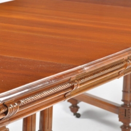 Antieke tafel / Franse coulissentafel uitschuifbaar tot een lengte van 3.57 m.   (No.600102)