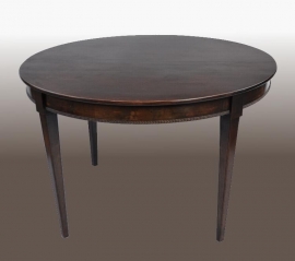 Antieke tafel / Coulissentafel Louis Seize stijl 1920 met 3 gelegenheidsbladen 2,74 m. (No.463490)