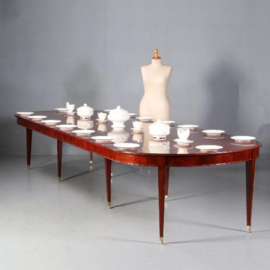 Antieke tafel / Zeer lange  16 persoons Hollandse Louis Seize tafel ca. 1800 (No.692456)