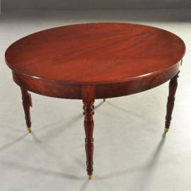 Antieke tafel / Franse coulissentafel ca. 1870 1,35 X 3,67 m. (No.200849)