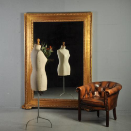 Antieke spiegels / Imposante vergulde schouwspiegel / passpiegel ca.  1800 (No.321921)