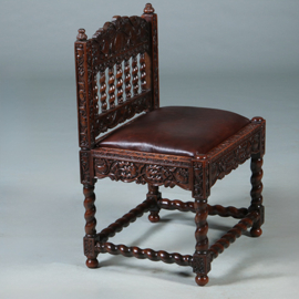Koloniale stoel ca 1700 incl bekleding naar wens  (No.280305)