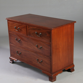 Commode in massief mahonie ca 1840 met afneembare opstand (No.941865)