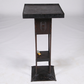 Metalen plantentafel Frans art deco ca 1925 - Wintertuin tafel of statafel (No.322110)
