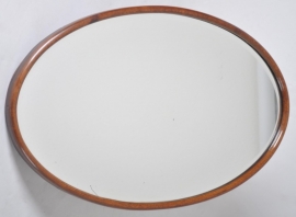Antieke spiegels / Engelse ovaal, facet geslepen ca. 1900 (No.80184)