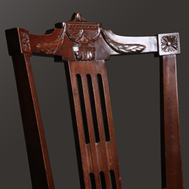 16 antieke eetkamerstoelen mahonie Hollands Louis Seize stijl incl nieuwe bekleding naar wens (No.331515)