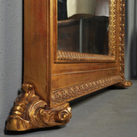 Antieke spiegels / Imposante vergulde schouwspiegel / passpiegel ca.  1800 (No.321921)