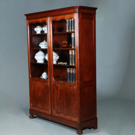 Boekenkast voor een wiskundige in massief mahonie ca 1840 Hollands (No.271730)