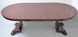Antieke tafel / Coulissetafel ca. 1820 met 2 inlegbladen (No.84143)