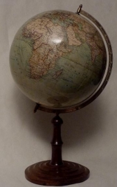 Antieke wereldbollen / Aardglobe Wagner & Debes van vóór 1914 (No.98507)