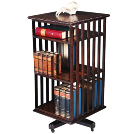 Boekenmolen of revolving bookcase ca 1900 Engeland eikenhout (No.271710)