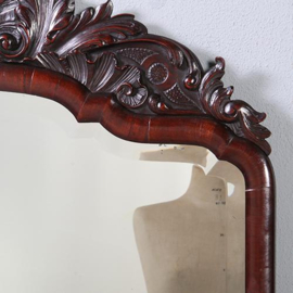 Antieke spiegels / Reusachtige Soester Spiegel met facet en "kras" belegde rand ca 1810 (No.851090)