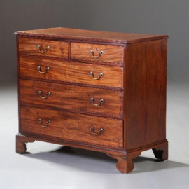Antieke ladenkasten / Georgian III Commode ±1800 in doorleefd mahonie (No.841284)