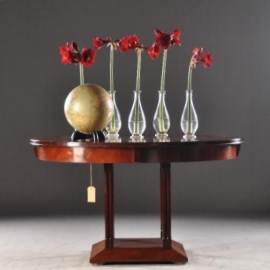 Antieke tafel / Engelse ovale  tafel Arts and Crafts / art deco ca. 1900 (No.743021)