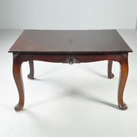 Antieke tafel / Lange tafel 5,44 m. ca. 1890 met 8 oorspronkelijke gelegenheidsbladen (No.293054)