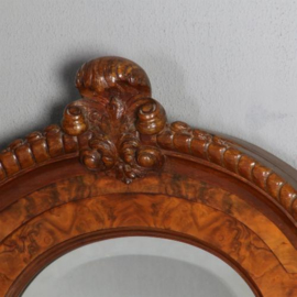 Antieke spiegels / Shouwspiegel in wortelnoten met facet, Pander ca. 1905 94 X 142 cm (No.481842)