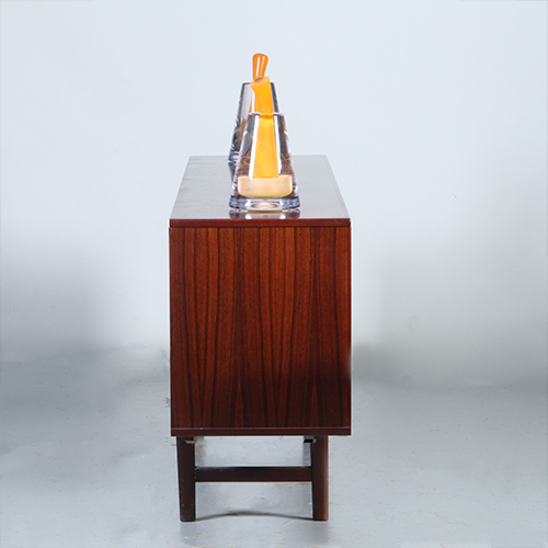 Vintage Dressoir door Fristho in palissander met grote bar  2 laden en 3 deuren ca 1965 (No.301860)
