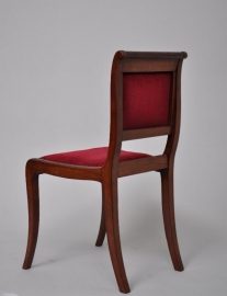 Antieke stoelen / mahonie Biedermeier stoelen 6X (No.8794)
