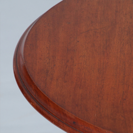 Ronde Willem III wijntafel op driesprant met geprofileerd blad ca 1860 (No.450325)
