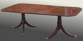 Antieke tafel / Regency D-end tafel  geschikt voor 8 personen, nog niet antiek (No.84135)