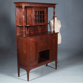 Strak en chique Hollands massief mahonie buffet ca 1895  (No.271725Z)