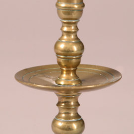 Antieke kandelaren  / Stel van 2 kleine bronzen candlesticks Engeland  ca 1800 (No.900815.R)#