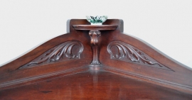 Antieke hoekkast / mahonie met open gedeelte ca. 1890 (No.10216)