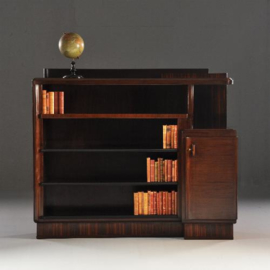 Antieke bureaus / Art Deco kamer 4-delig; bureau, boekenkast, salontafel, bureaustoel Jansen & Zn Amsterdam (No.960528)