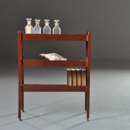 Antieke bijzettafels / Victoriaanse "What not" / etagere 1900 mahonie  (No.530935)