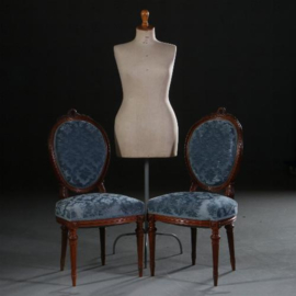 Antieke stoelen / stel van vier comfortabele stoelen  ca. 1890 (No.491653)