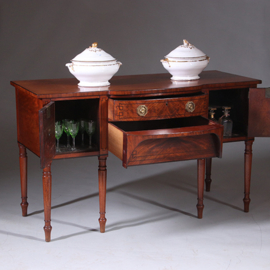 Regency sideboard in bloemmahonie met ebbenhout en brons ca 1825 (No.222145)