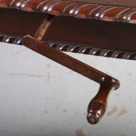 Antieke kast / Engelse wind-out table ca. 1875 met slinger en 3 authentieke bladen (No.592941)