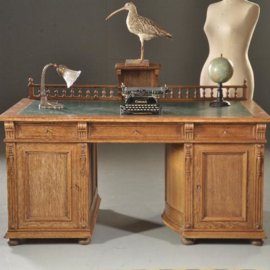 Antieke bureaus / Hollands bureau ca. 1880 met draaibare kast en afneembaar rekje (No. 451831)