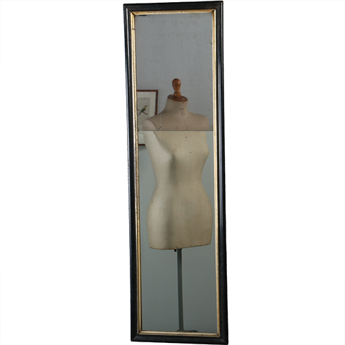 Damspiegel of Penantspiegel met gedeeld spiegelglas ca 1800 (No.290821) 1,53 m. hoog