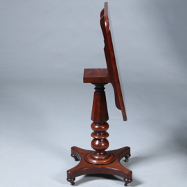 Vierkante mahonie tilttoptable wijntafel vroeg Victoriaans ca 1850 (No.450305)