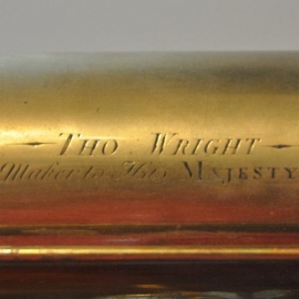 Antiek varia / Draagbare spiegeltelescoop ca. 1730 gesigneerd Thomas Wright (No.800224)