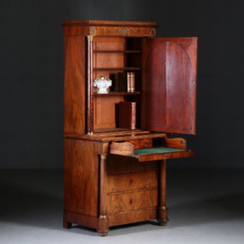 Antieke kasten / Empire bureau / schrijfkabinetje ca. 1810 mahonie Frankrijk (No.562212)