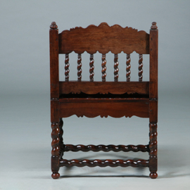 Koloniale stoel ca 1700 incl bekleding naar wens  (No.280305)