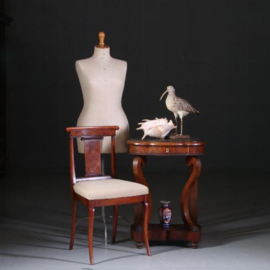 Antieke bijzettafels / wijntafels / Fijne gebouwde elegante zeer kleine trumeau ca. 1830 mét kleine lade (No.422057)