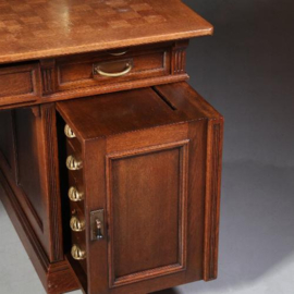 Antiek bureau / Soennecken bureau met uitdraaibare kasten ca. 1910 eikenhout (No.730151)