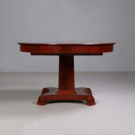 Antieke tafel / Smetteloze coulissentafel 16 personen Biedermeier ca. 1825 mahonie (No.693033)