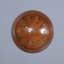 Zenith wandklok vroeg serie nummer ca 1915  ronde bolle kast met 24-uur aanduiding (No.661153)
