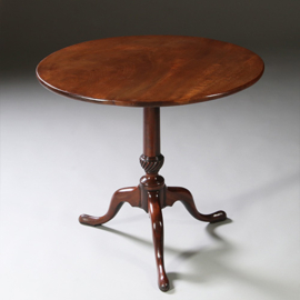 Massief mahonie Georgian Tilttoptable ca 1810  (No.950125)