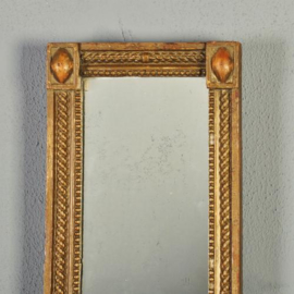 Antieke Spiegels / Hollandse zeer smalle damspiegel ca. 1800  (No.787892)