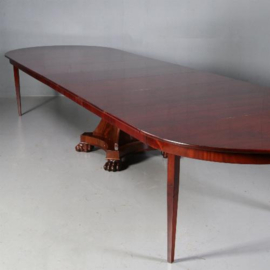 Antieke tafel / Hollandse sluierpoot vroeg Biedermeier ca. 1820 tot 16 personen (No.692452)