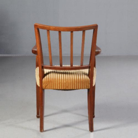 Antieke stoelen / Stel van 6  mahonie stoelen ca. 1925   gemerkt "Pander" incl. nieuwe bekleding naar wens (No.670442)