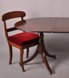 Antieke tafel / Engelse mahonie D-end table ca. 1930 (No.77180)